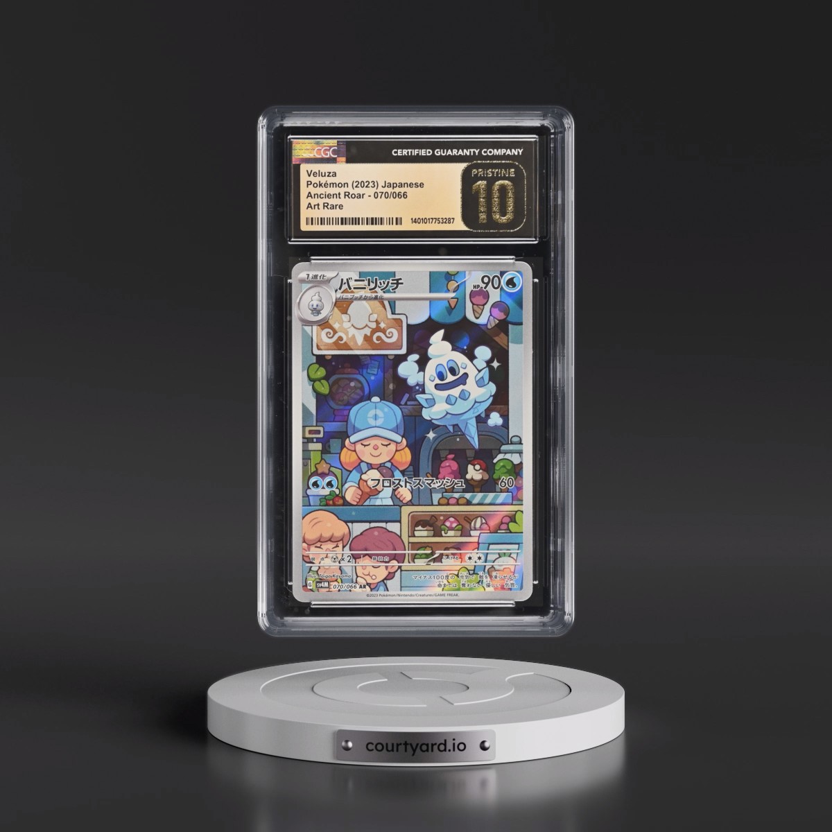 2023 Ancient Roar #070/066 Veluza - Art Rare Holo (CGC 10 PRISTINE)