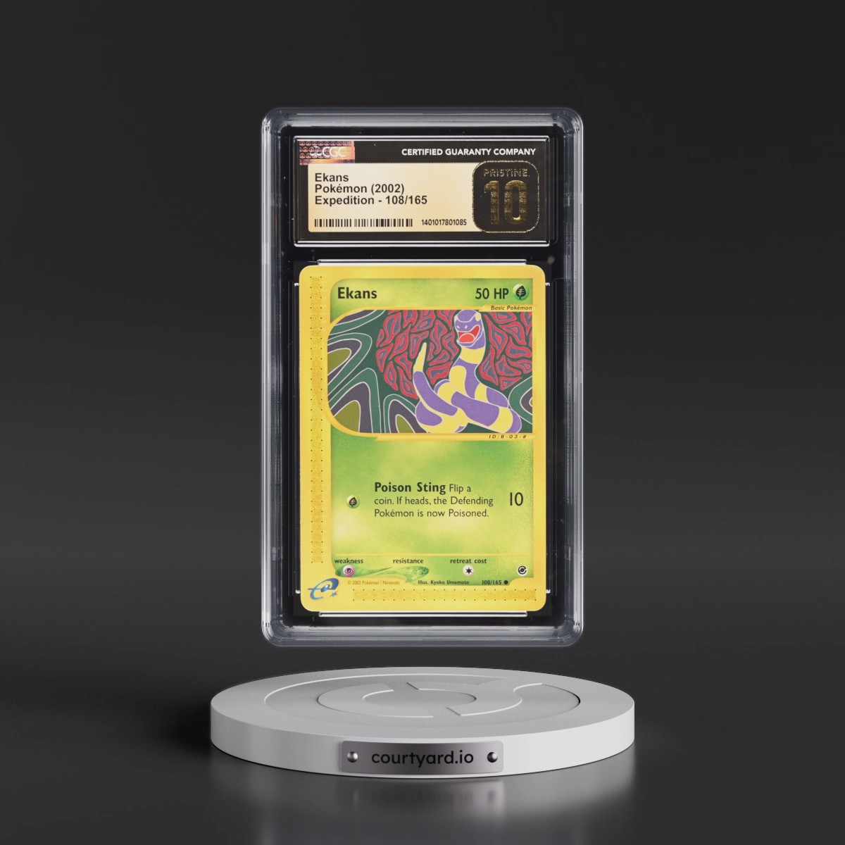 2002 Expedition #108/165 Ekans (CGC 10 PRISTINE)