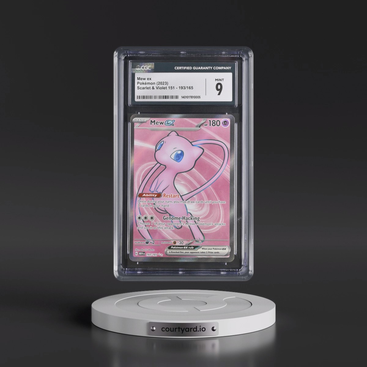 2023 Scarlet & Violet 151 - MEW EN #193/165 Mew ex - Ultra Rare Holo (CGC 9 MINT)