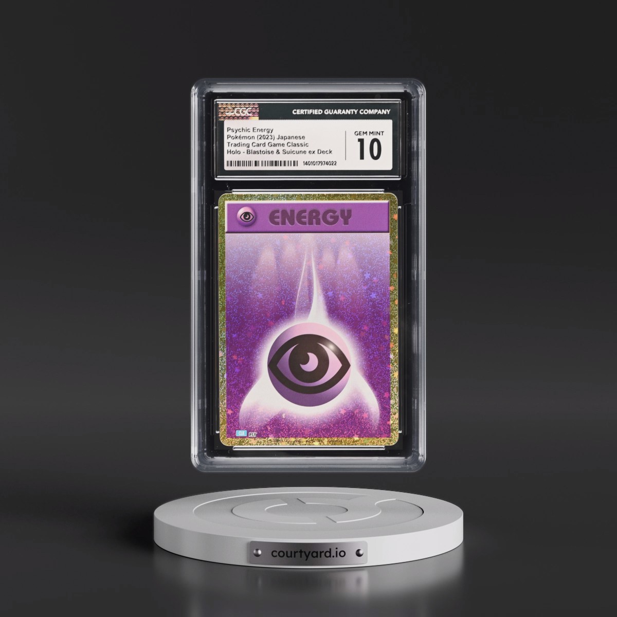 2023 Trading Card Game Classic - CLF, CLL, CLK #PSY Psychic Energy - Blastoise &amp; Suicune ex Deck - CLK Holo (CGC 10 GEM MINT)