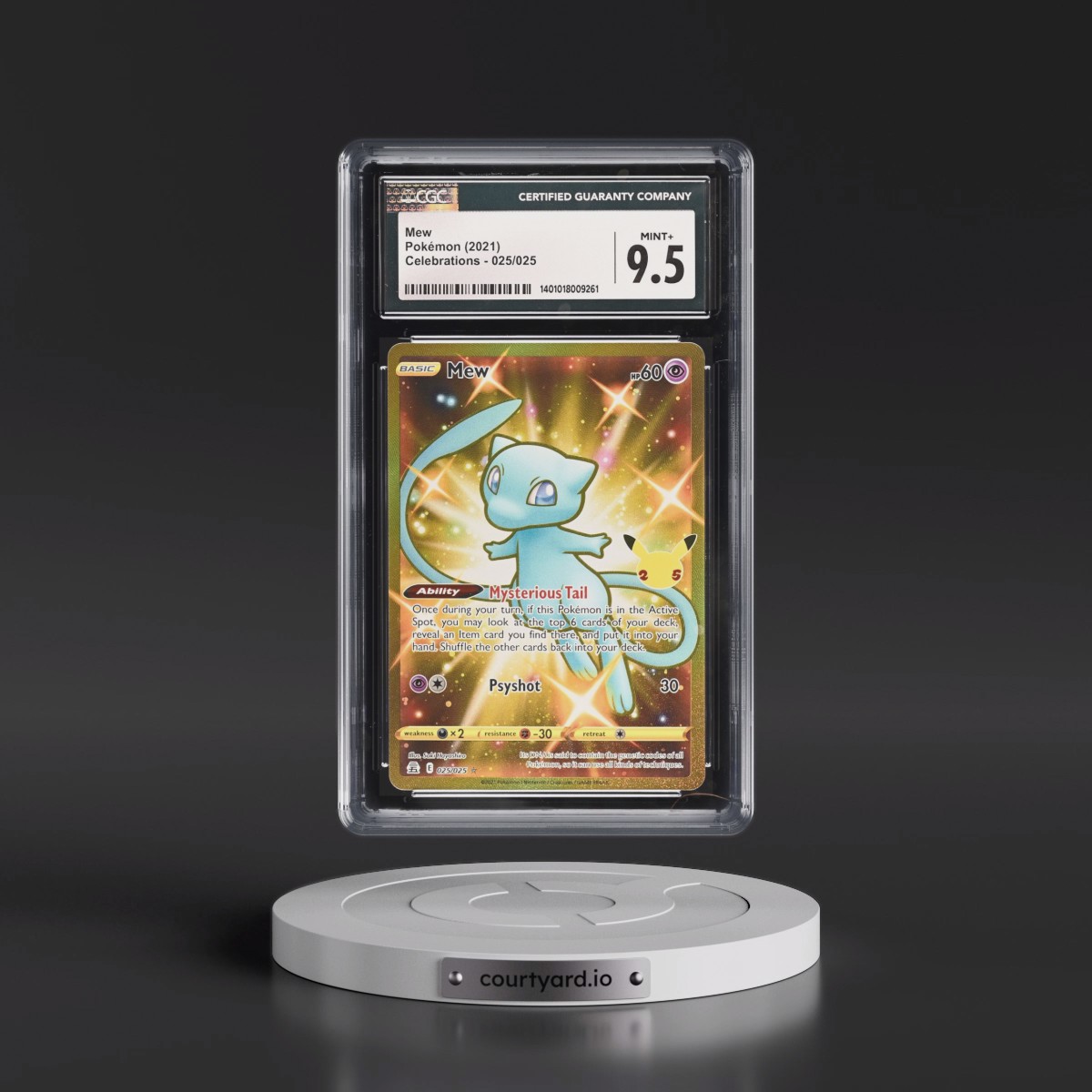 2021 Celebrations #025/025 Mew - Ultra Rare Holo (CGC 9.5 MINT+)