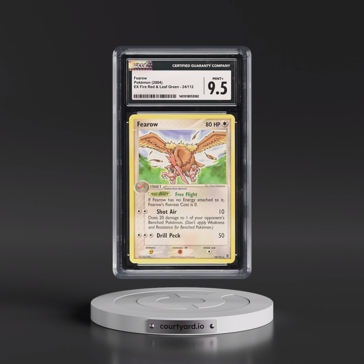 2004 EX Fire Red & Leaf Green #24/112 Fearow (CGC 9.5 MINT+)