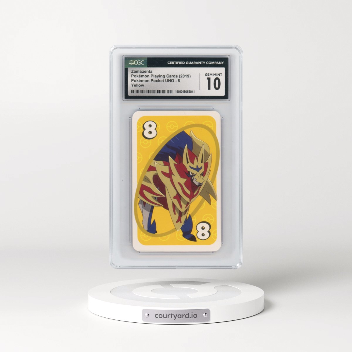 2019 Pokémon Pocket UNO (2019 Asia Back) #8 Zamazenta - Yellow (CGC 10 GEM MINT)
