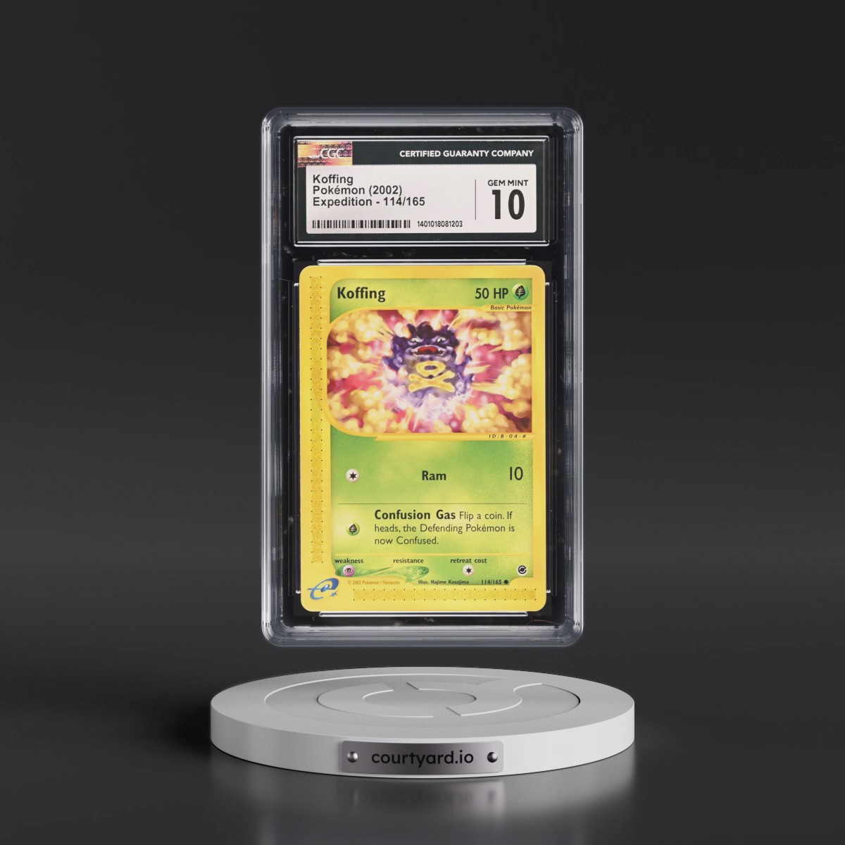 2002 Expedition #114/165 Koffing (CGC 10 GEM MINT)