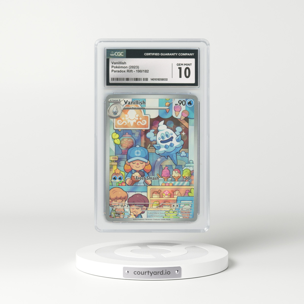 2023 Paradox Rift #190 Vanillish - Full Art (CGC 10 GEM MINT)