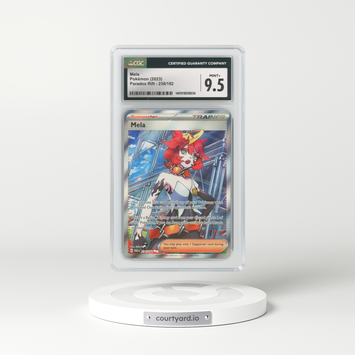 2023 Paradox Rift #236 Mela - Full Art Holo (CGC 9.5 MINT+)