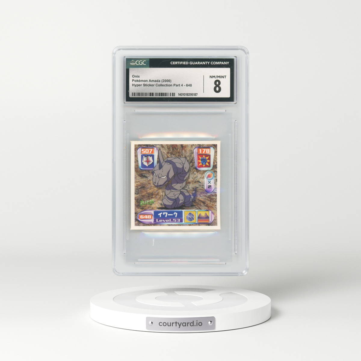 2000 Japanese Amada Sticker Collection #648 Onix (CGC 8 NM-MT)