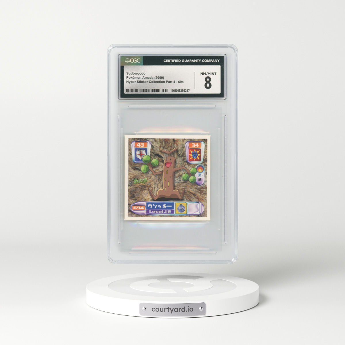 2000 Japanese Amada Sticker Collection #694 Sudowoodo (CGC 8 NM-MT)