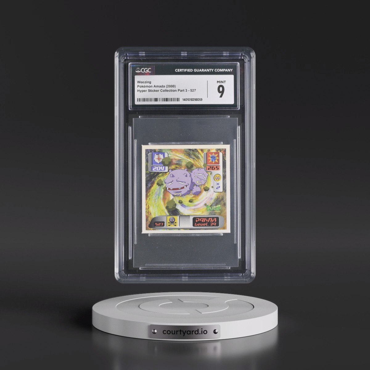 2000 Hyper Sticker Collection Part 3 (2000) #527 Weezing (CGC 9 MINT)