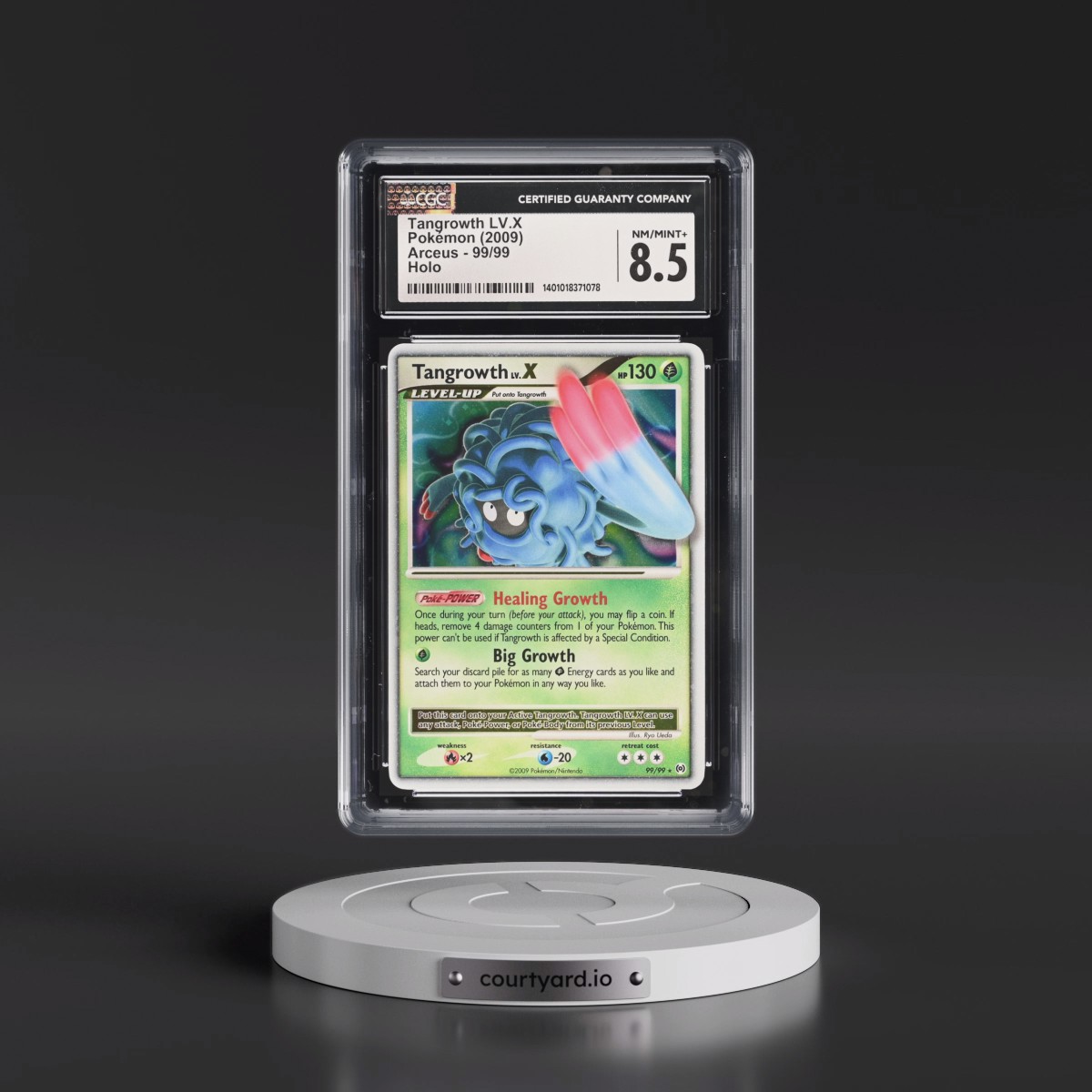 2009 Arceus #99/99 Tangrowth LV.X - Holo (CGC 8.5 NM-MT+)