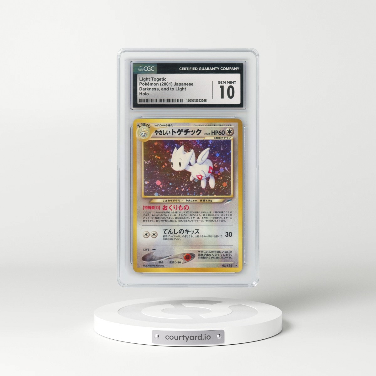 2001 Darkness, and to Light #176 Light Togetic - Holo (CGC 10 GEM MINT)