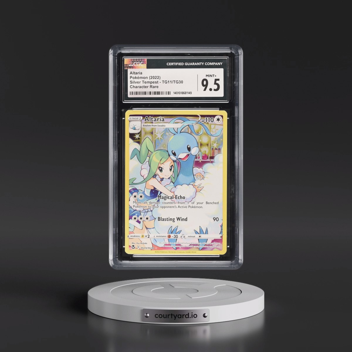 2022 Silver Tempest #TG11/TG30 Altaria - Trainer Gallery Holo (CGC 9.5 MINT+)