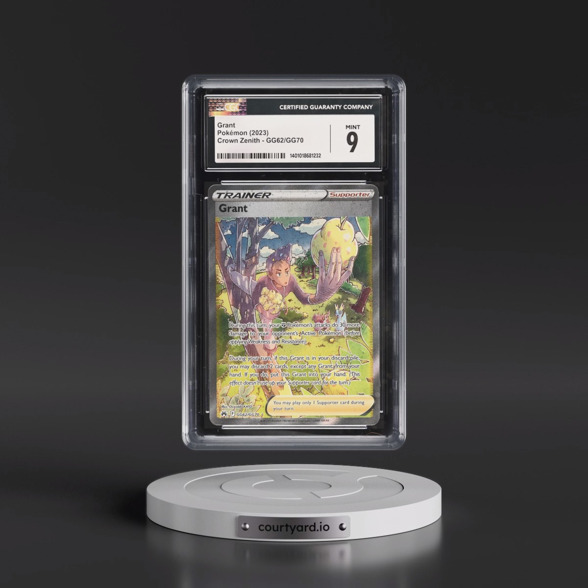 2023 Crown Zenith #GG62/GG70 Grant - Galarian Gallery Holo (CGC 9 MINT)