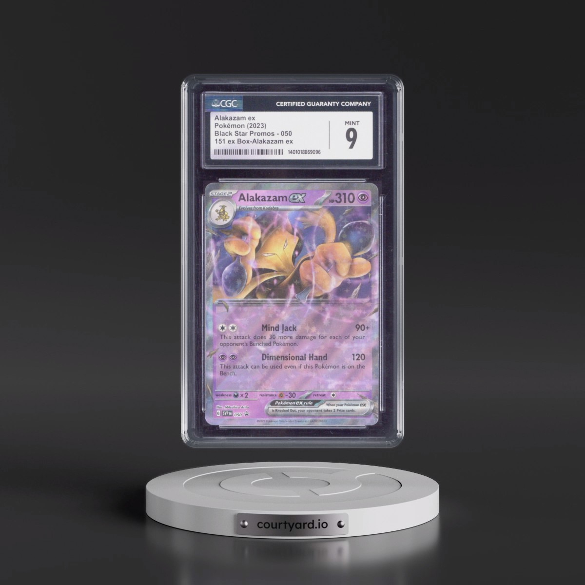 2023 Black Star Promos - Scarlet & Violet SVP EN #050 Alakazam ex - 151 Alakazam ex Collection (Holo) (CGC 9 MINT)