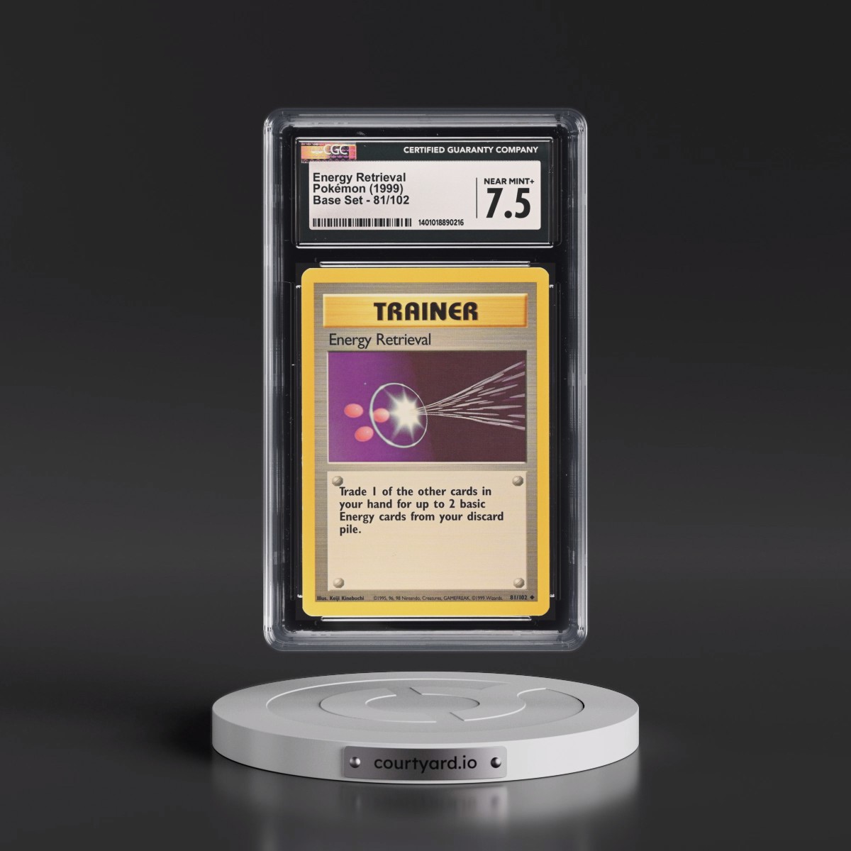 1999 Base Set #81/102 Energy Retrieval (CGC 7.5 NM+)