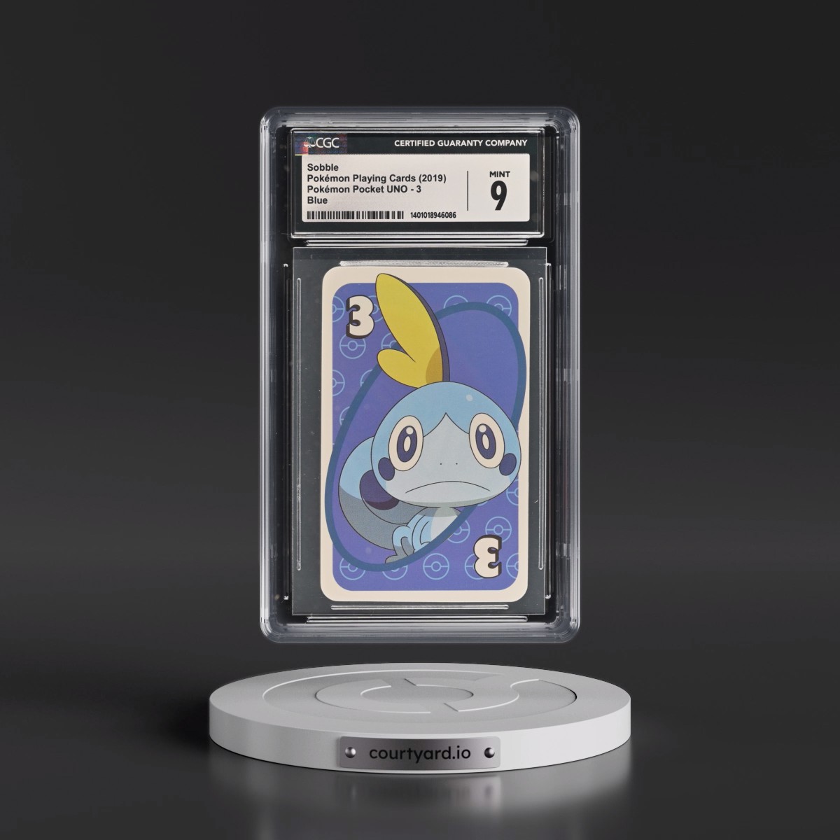2019 Pokémon Pocket UNO (2019 Asia Back) #3 Sobble - Blue (CGC 9 MINT)
