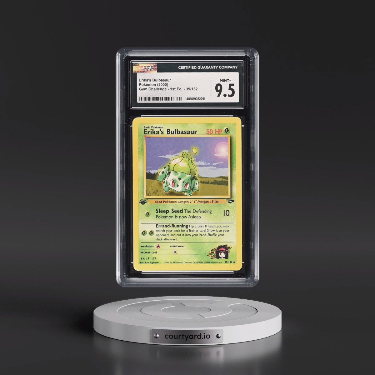 2000 Gym Challenge #39/132 Erika's Bulbasaur - 1st Edition 1st Edition (CGC 9.5 MINT+)