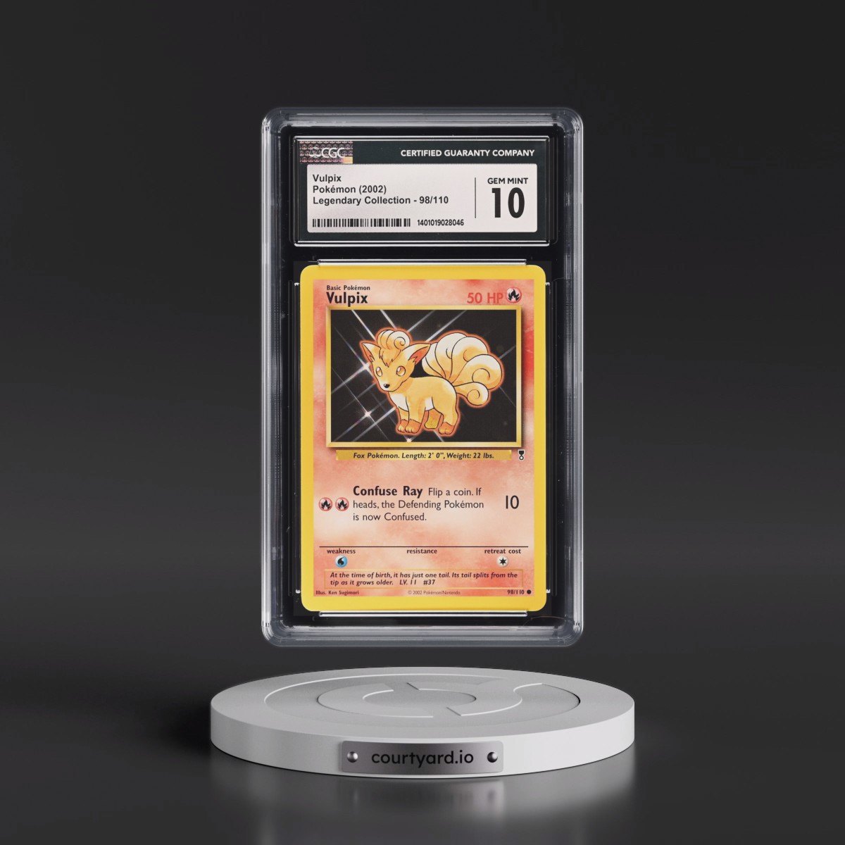 2002 Legendary Collection #98/110 Vulpix (CGC 10 GEM MINT)