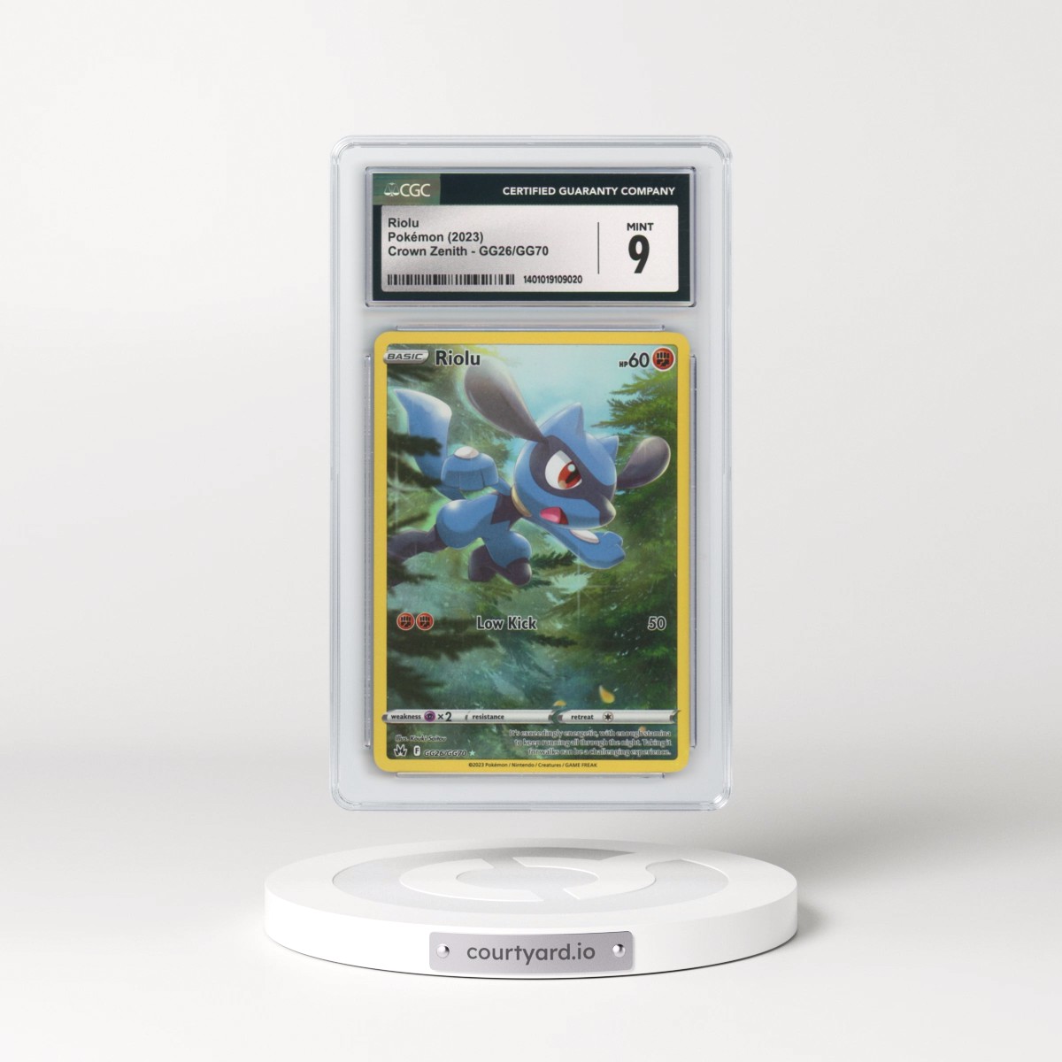 2022 Crown Zenith #GG26/GG70 Riolu (CGC 9 MINT)