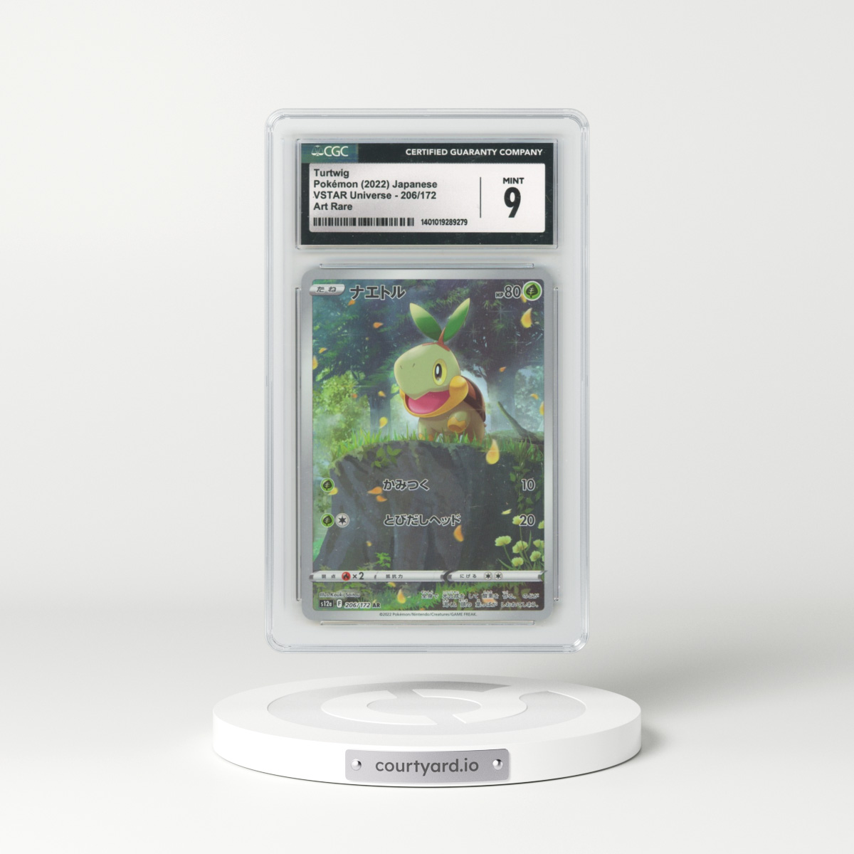 2022 VSTAR Universe #206/172 Turtwig - Art Rare (CGC 9 MINT)