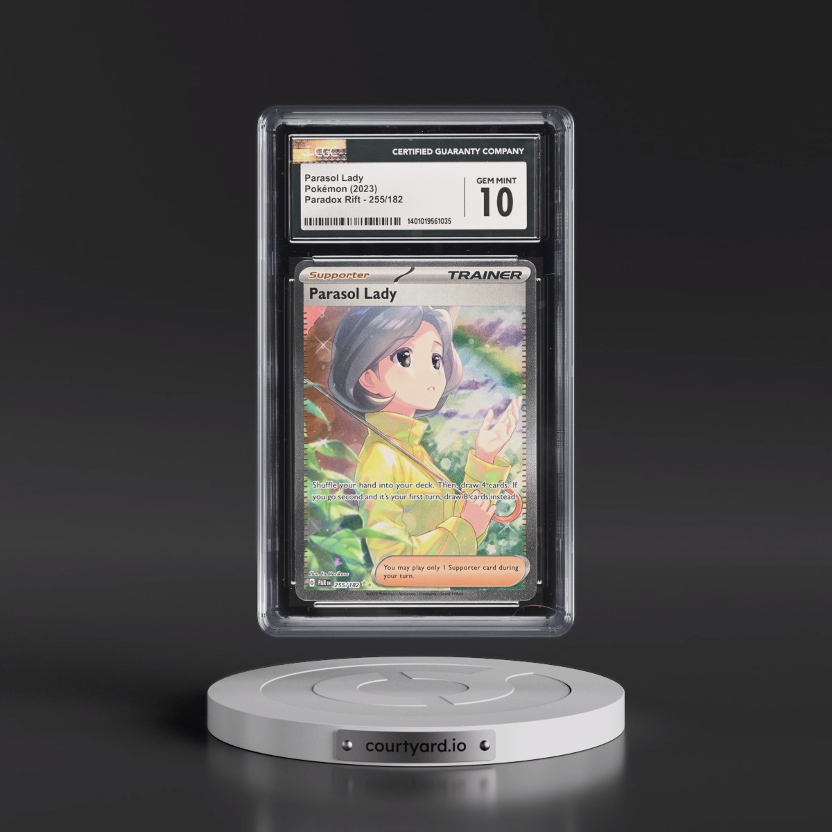 2023 Paradox Rift - PAR EN #255/182 Parasol Lady - Special Illustration Rare (Holo) (CGC 10 GEM MINT)