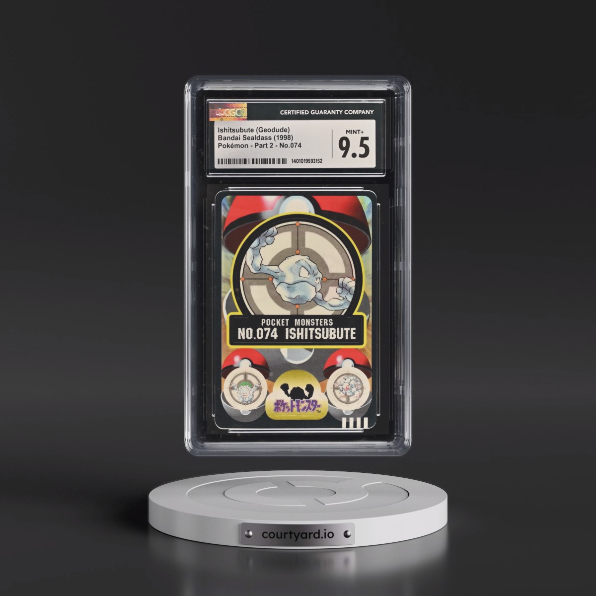 1997 Pokémon - Part 2 #074 Geodude (CGC 9.5 MINT+)
