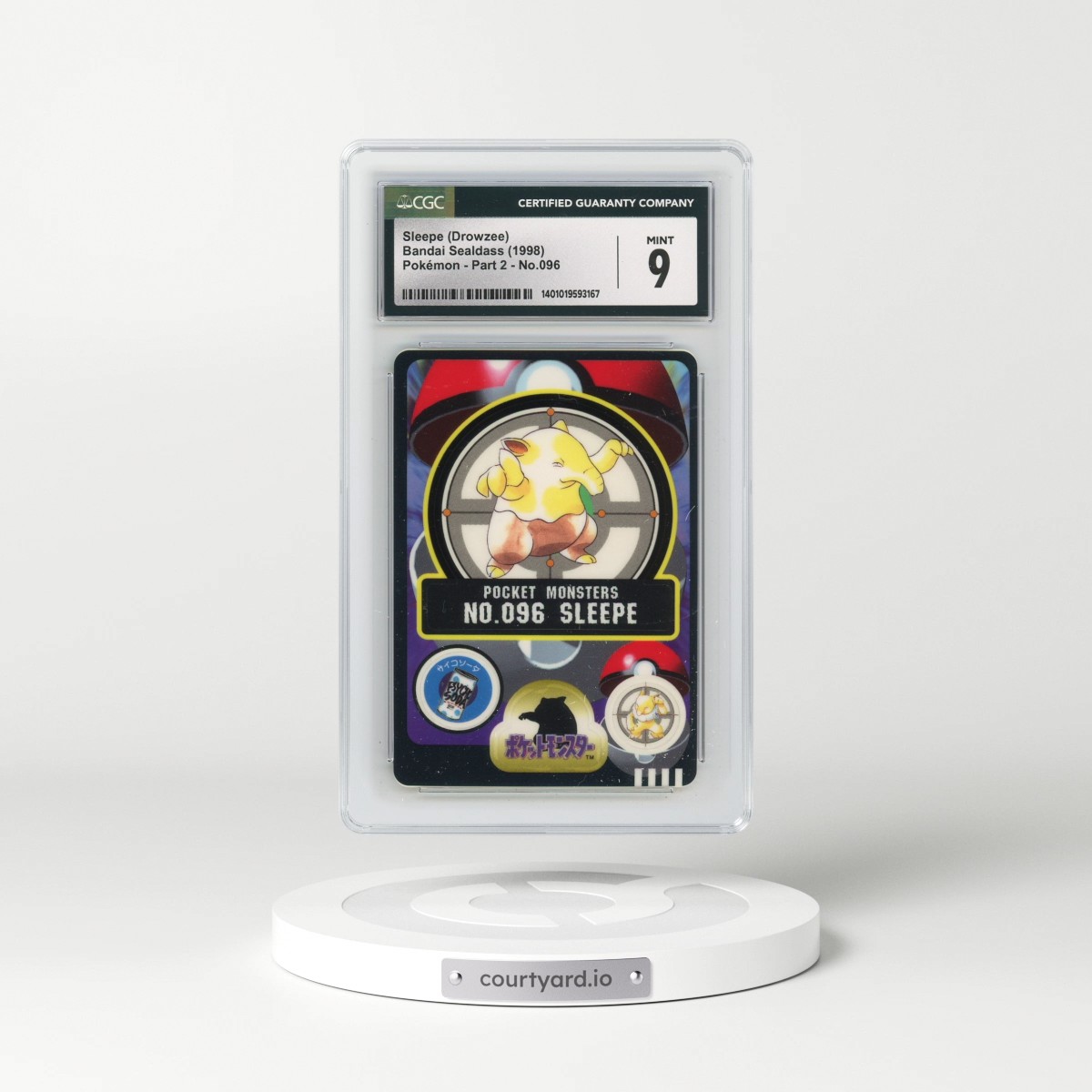 1998 Pokémon - Part 2 #096 Sleepe (Drowzee) (CGC 9 MINT)