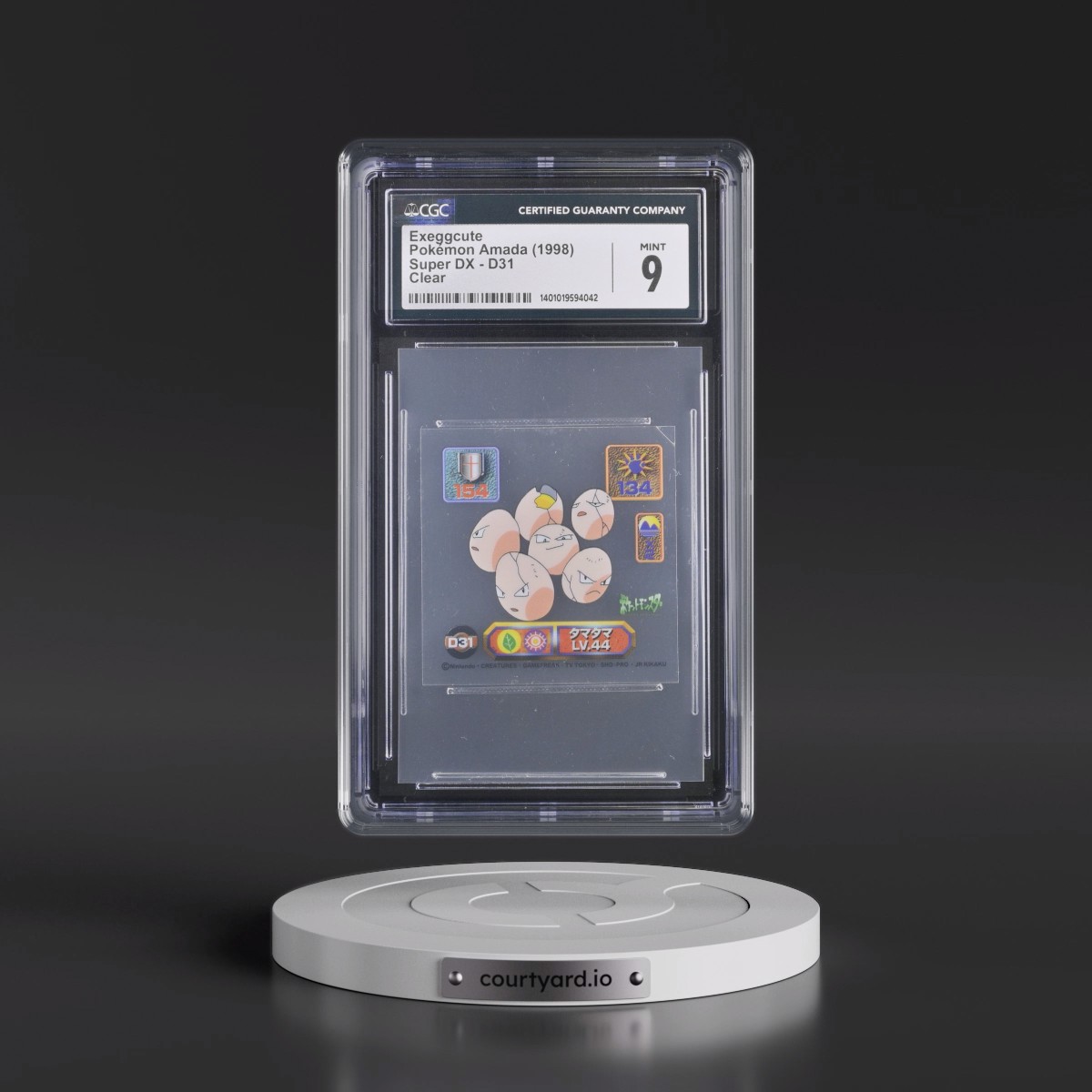1998 Super DX (1998) #D31 Exeggcute - Clear (CGC 9 MINT)