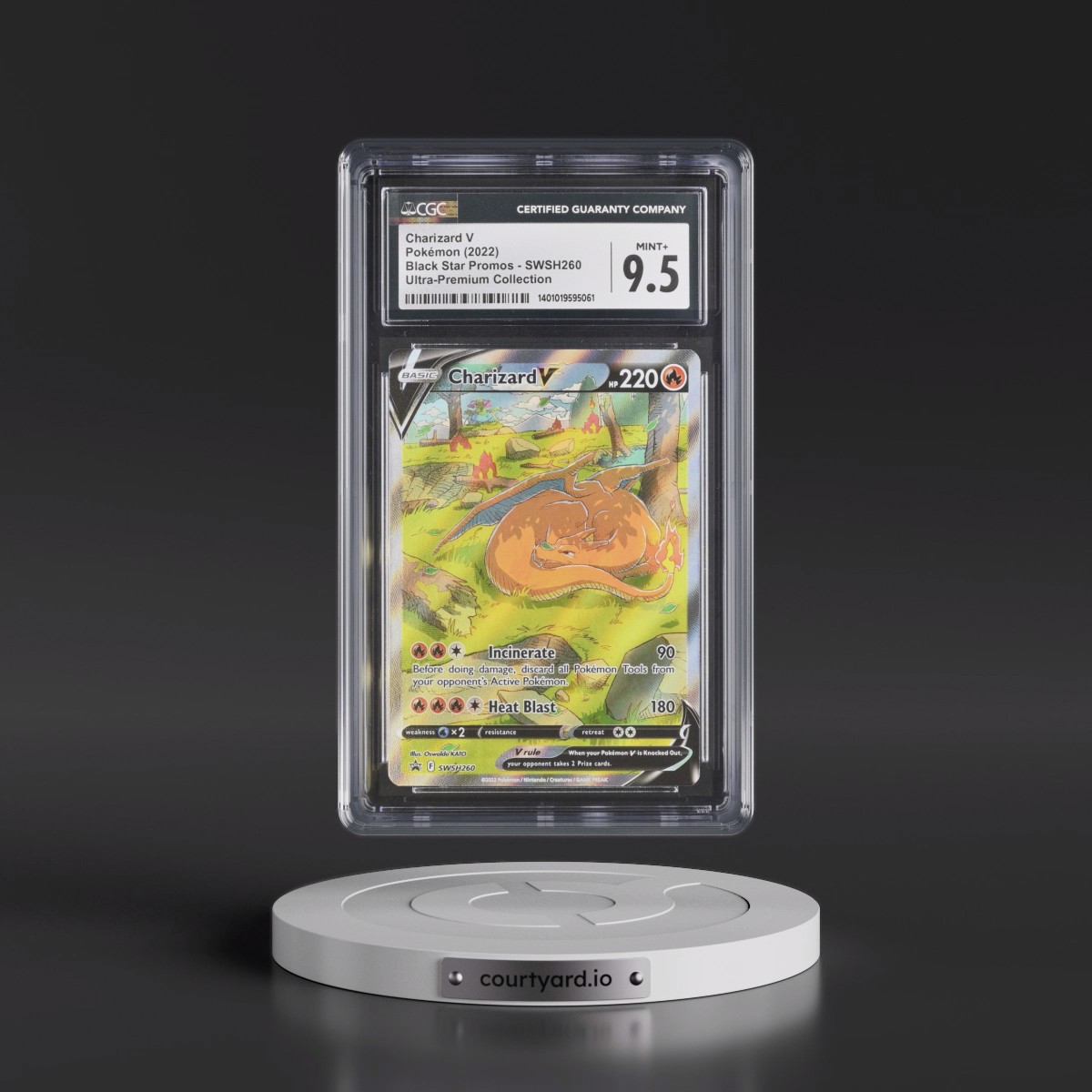 2017 Black Star Promos - Sword & Shield #SWSH260 Charizard V - Ultra-Premium Collection (Holo) (CGC 9.5 MINT+)