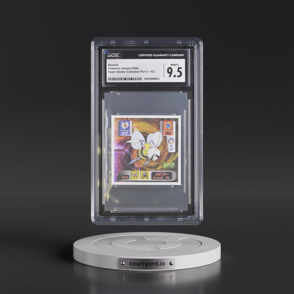 2000 Hyper Sticker Collection Part 3 (2000) #432 Beedrill (CGC 9.5 MINT+)