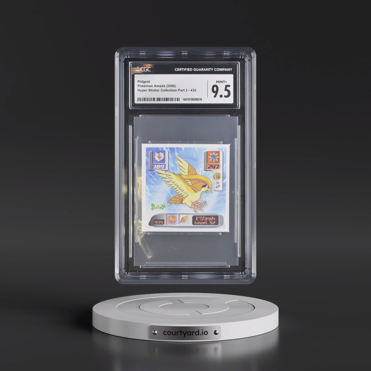2000 Hyper Sticker Collection Part 3 #435 Pidgeot (CGC 9.5 MINT+)
