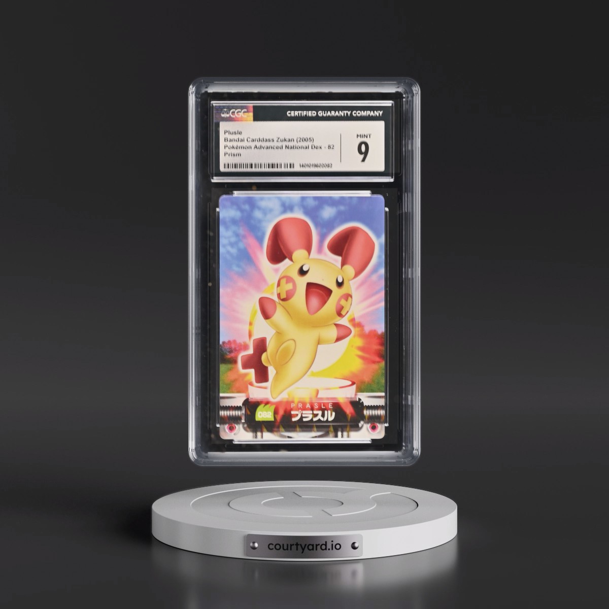 2003 Base Set (2005)(Bold Romanji Back) #082 Plusle - Prism (Not Rainbow) (CGC 9 MINT)