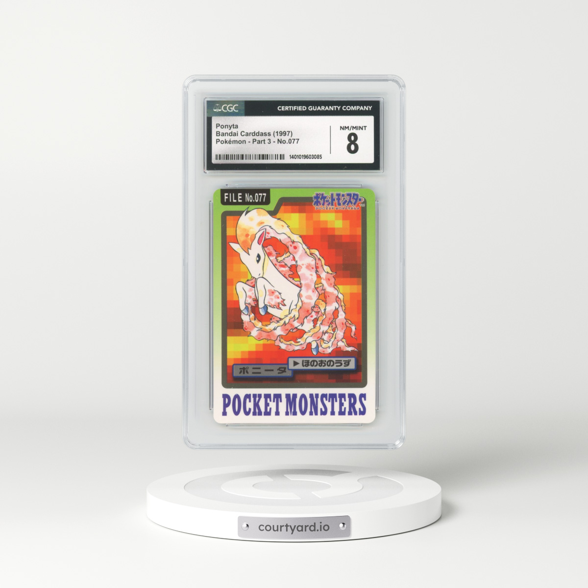 1997 (Pocket Monsters on Bottom) Part 3 #077 Ponyta (CGC 8 NM-MT)