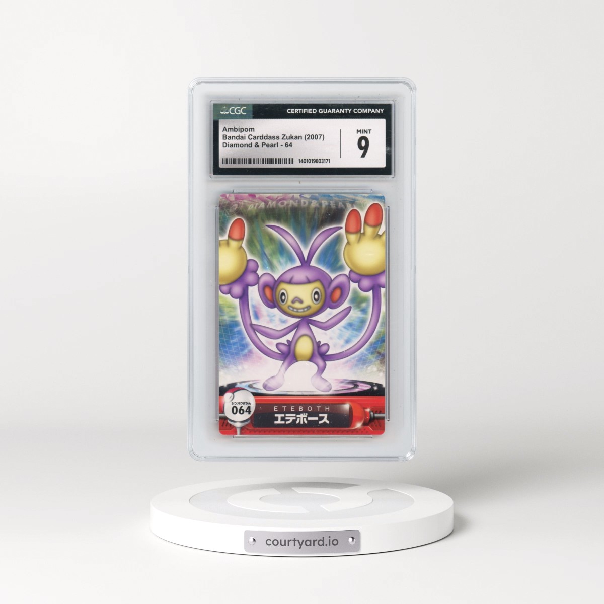 2007 Diamond & Pearl #064 Ambipom (CGC 9 MINT)