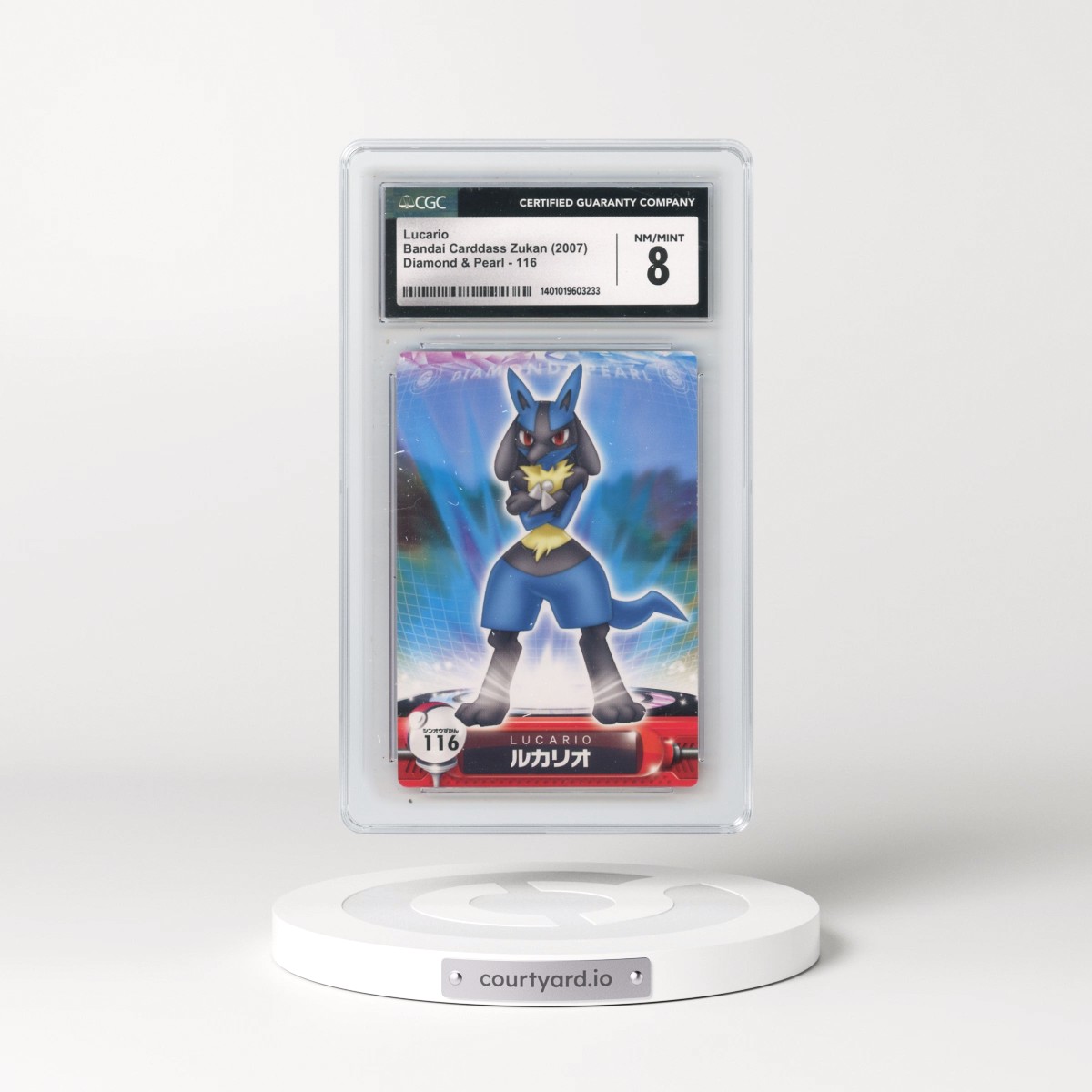 2007 Diamond & Pearl #116 Lucario (CGC 8 NM-MT)