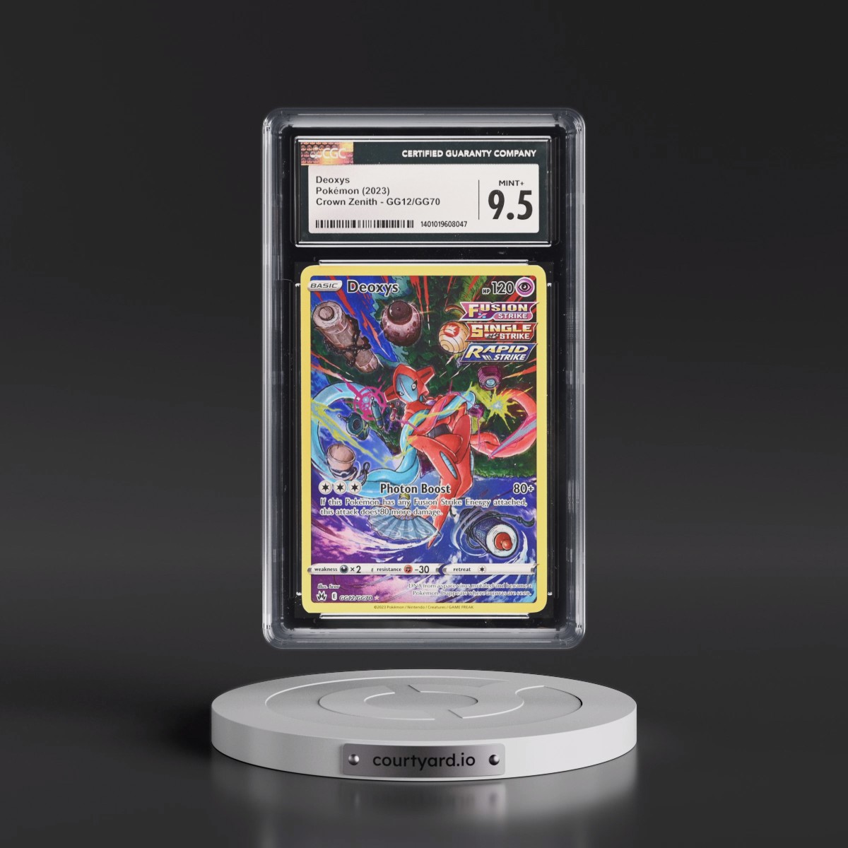 2023 Crown Zenith #GG12/GG70 Deoxys - Galarian Gallery Holo (CGC 9.5 MINT+)