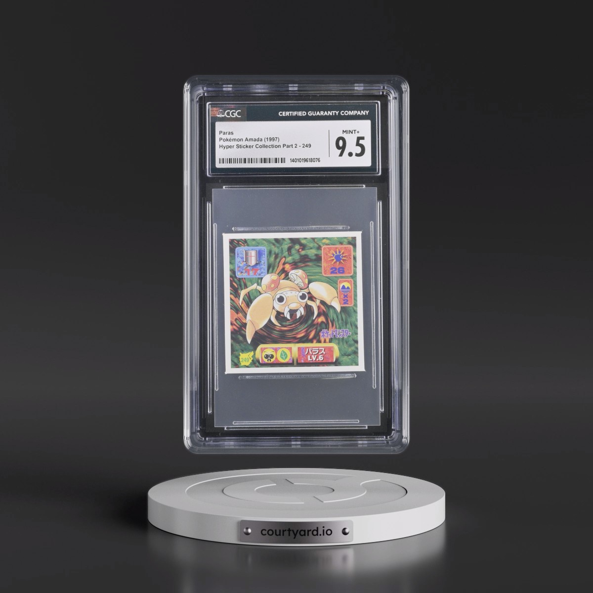 1997 Hyper Sticker Collection Part 2 (1997) #249 Paras (CGC 9.5 MINT+)