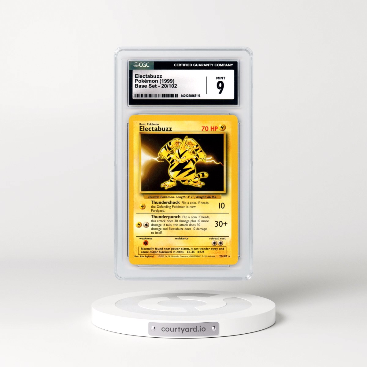 1999 Base Set #20/102 Electabuzz (CGC 9 MINT)