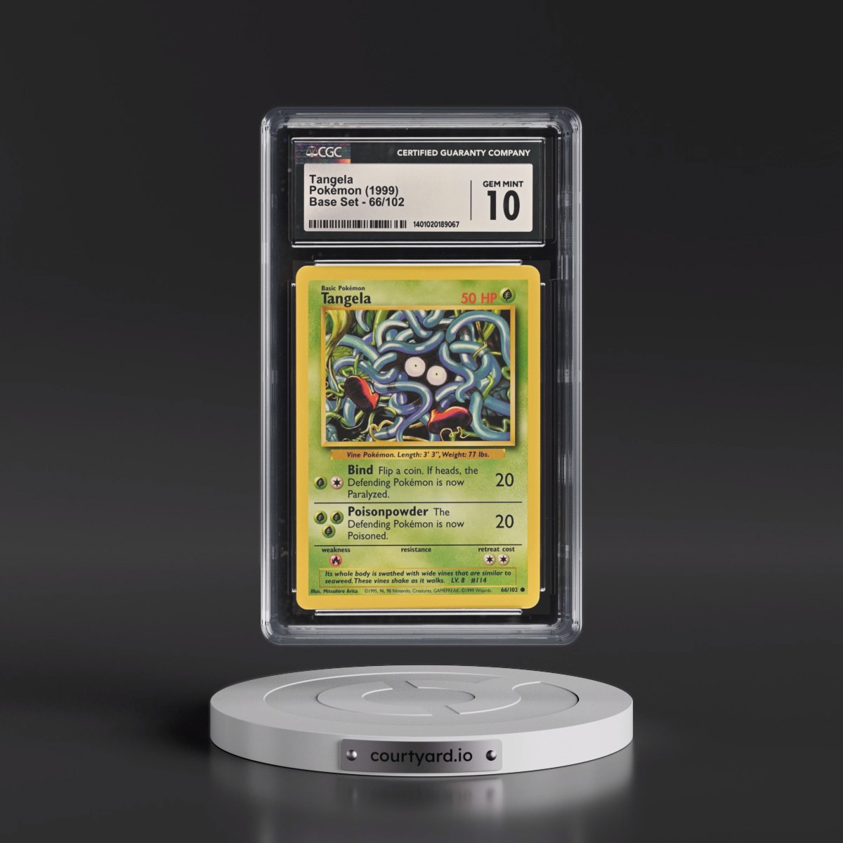1999 Base Set #66/102 Tangela (CGC 10 GEM MINT)