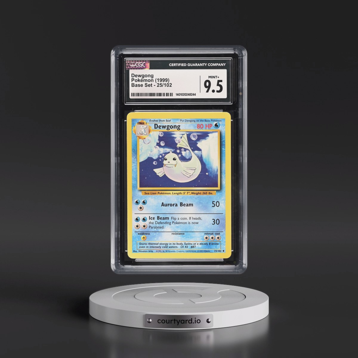 1999 Base Set #25/102 Dewgong (CGC 9.5 MINT+)