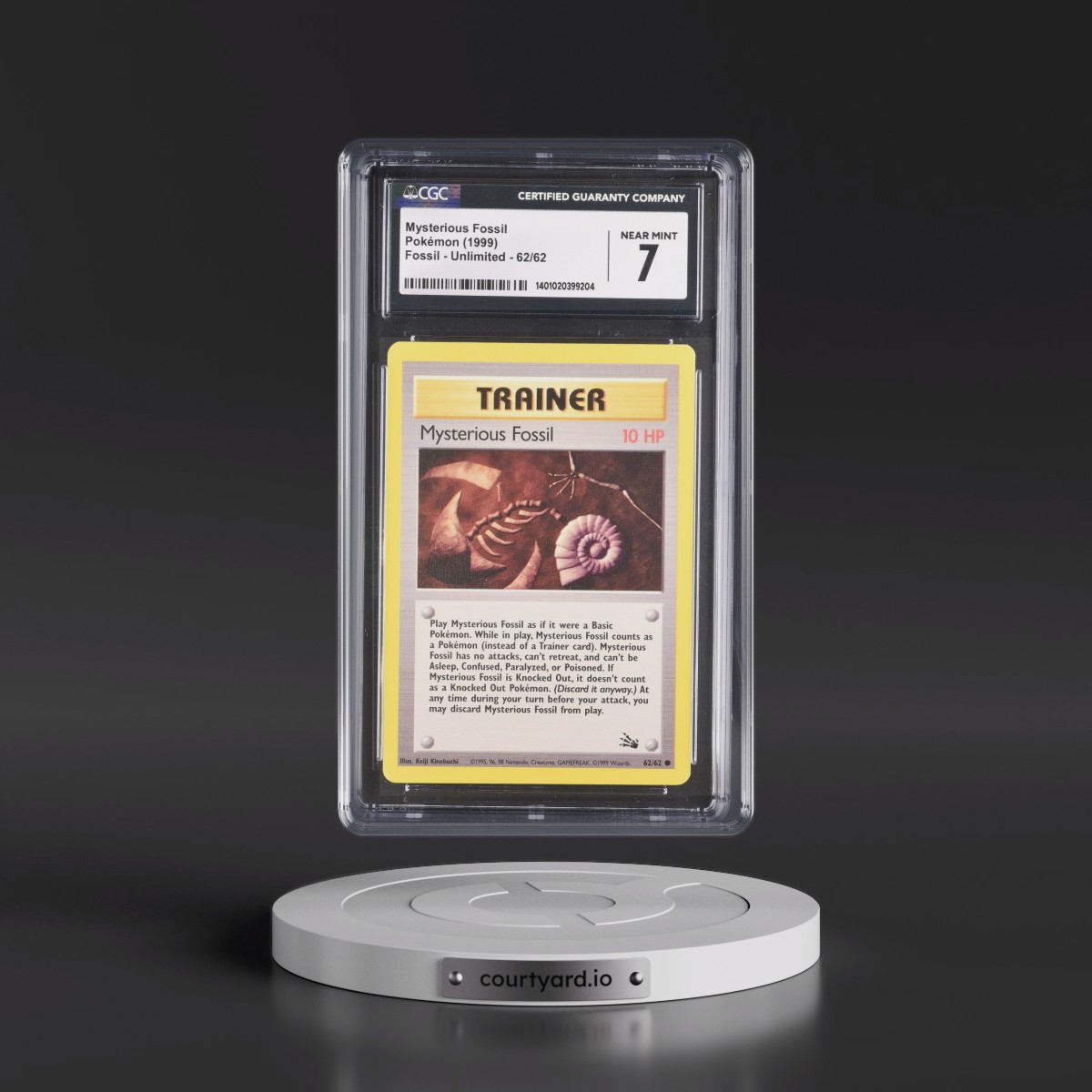 1999 Fossil #62/62 Mysterious Fossil (CGC 7 NM)