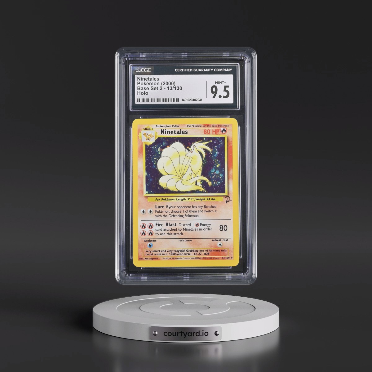 2000 Base Set 2 #13/130 Ninetales - Holo (CGC 9.5 MINT+)