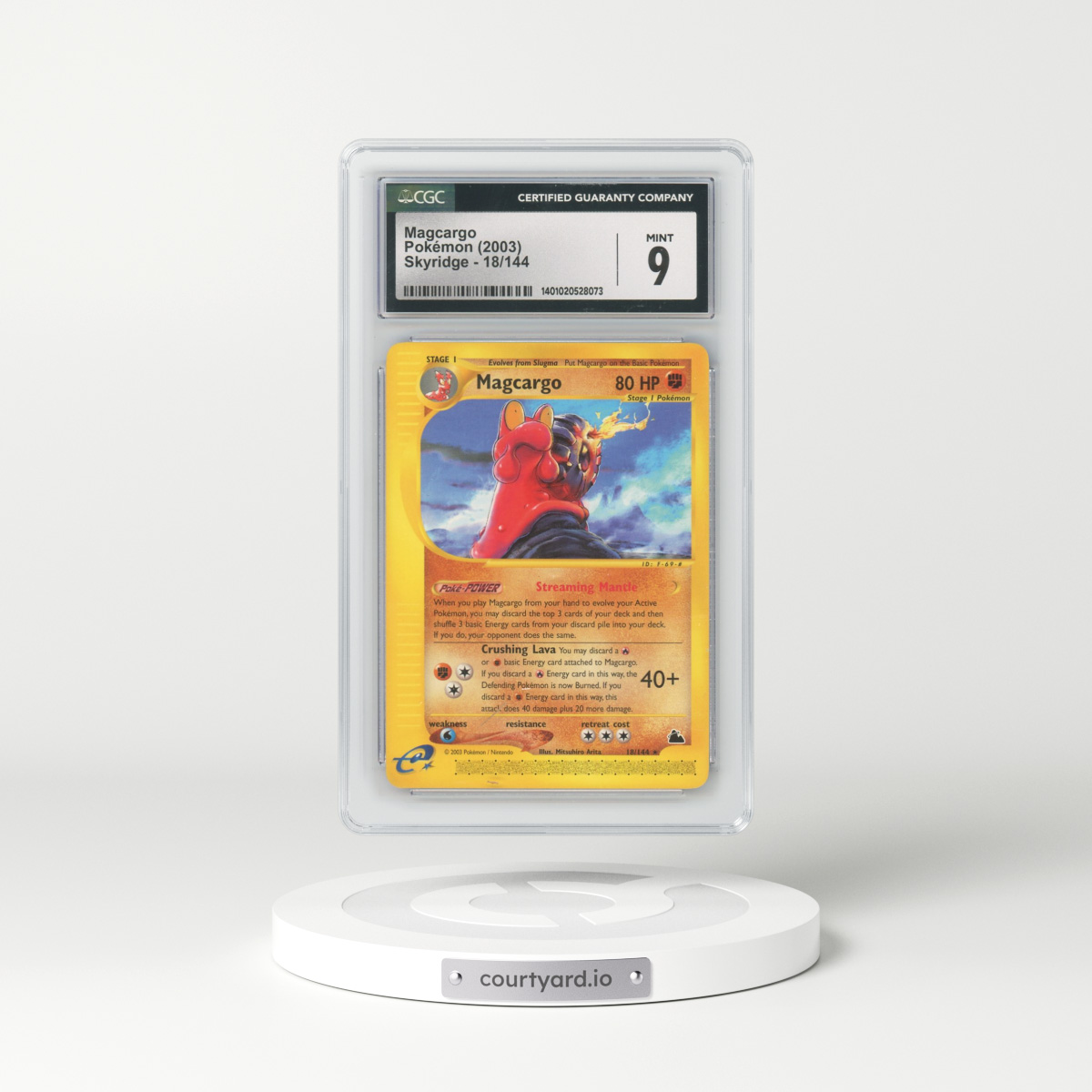 2003 Skyridge #18/144 Magcargo (CGC 9 MINT)