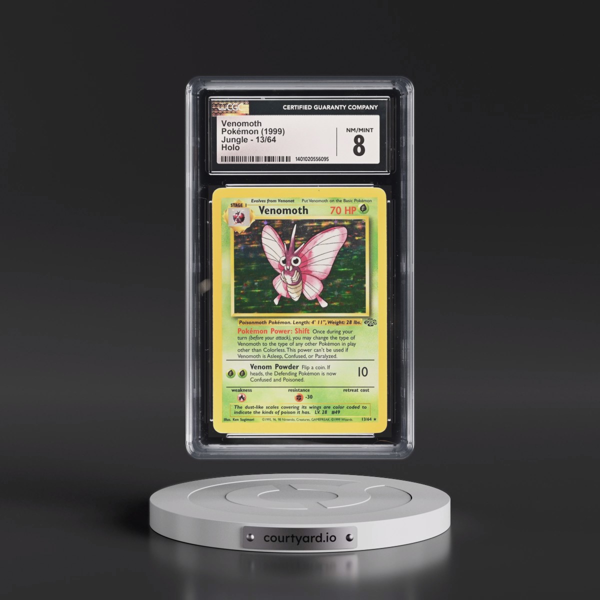 1999 Jungle #13/64 Venomoth - Holo (CGC 8 NM-MT)