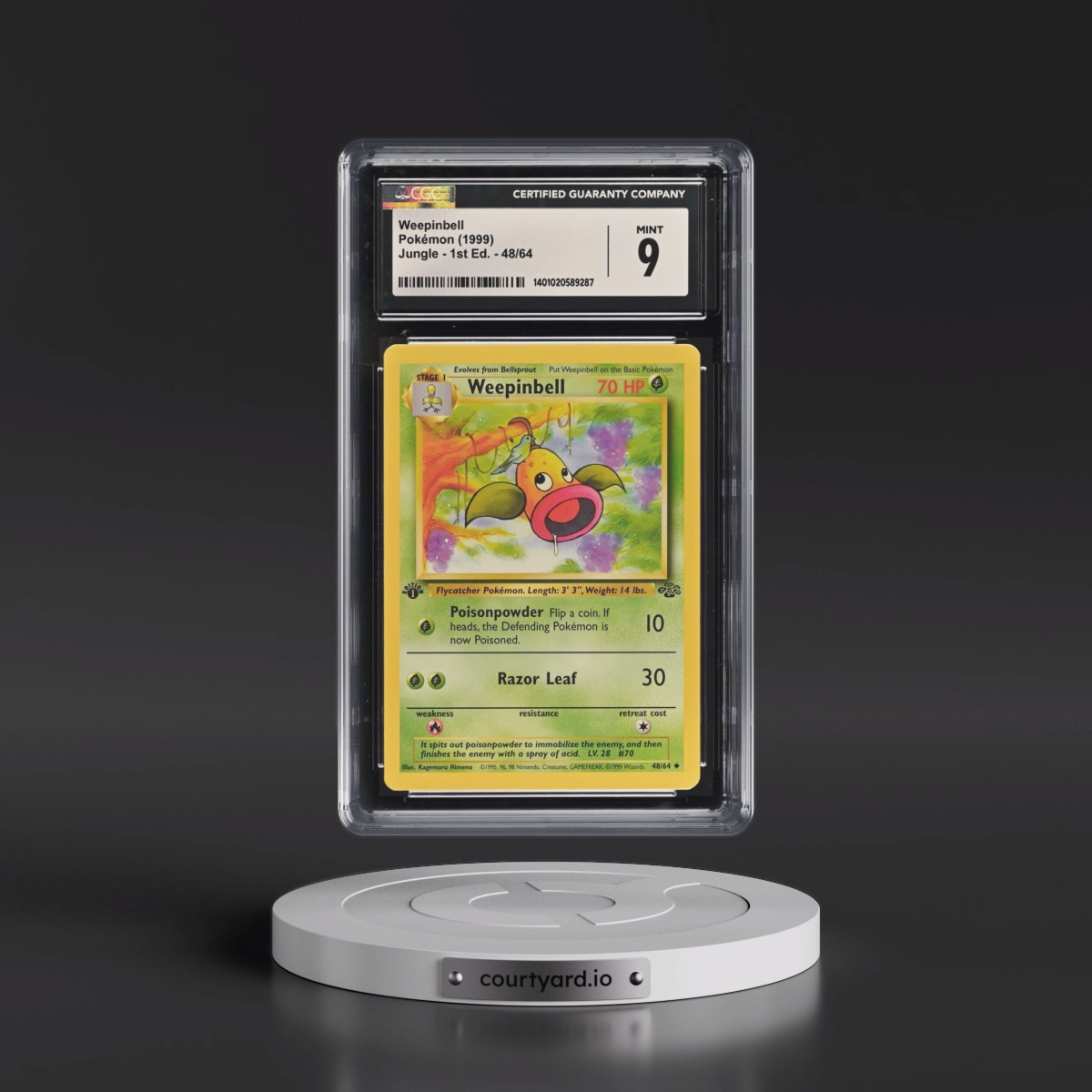 1999 Jungle #48/64 Weepinbell - 1st Edition 1st Edition (CGC 9 MINT)