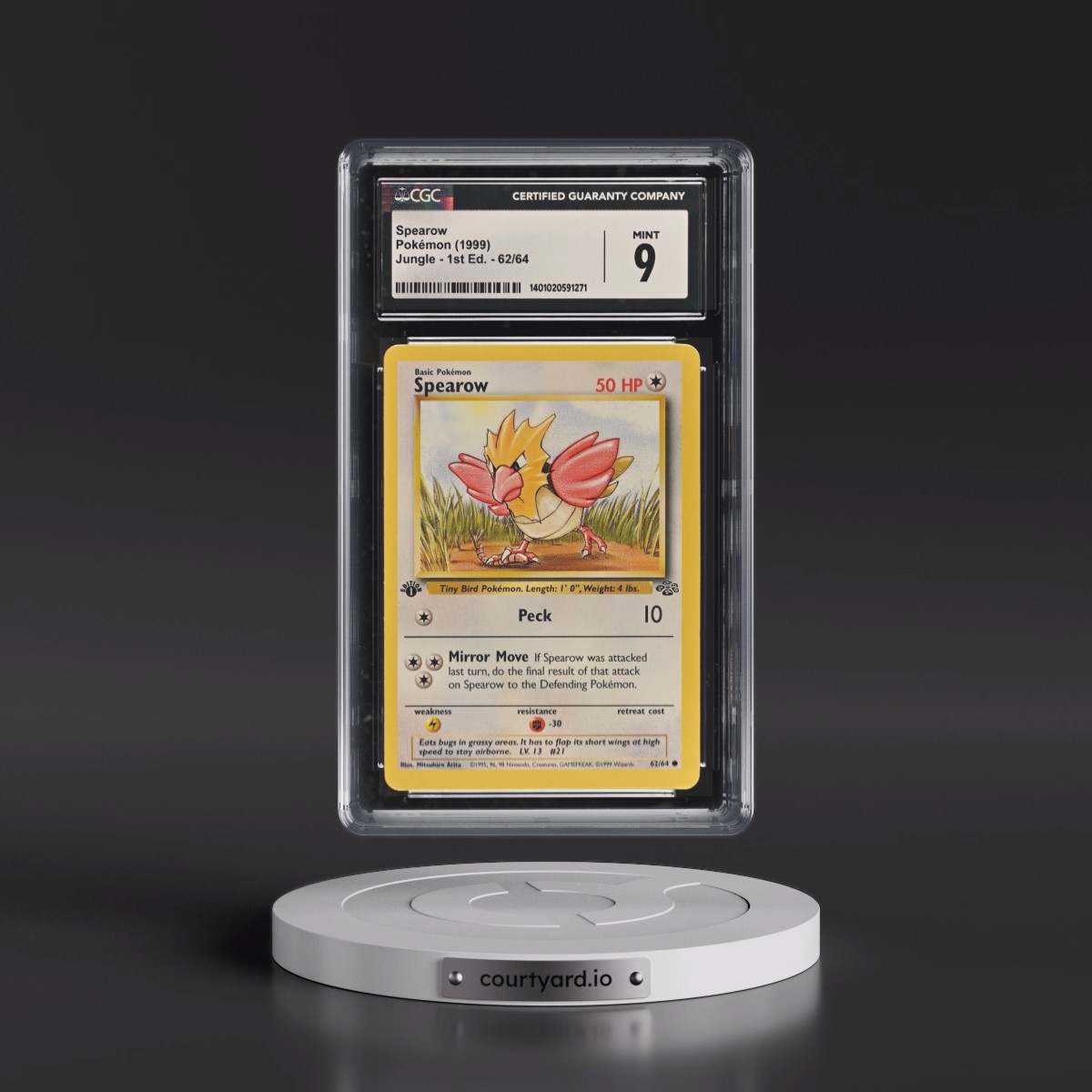 1999 Jungle #62/64 Spearow - 1st Edition 1st Edition (CGC 9 MINT)