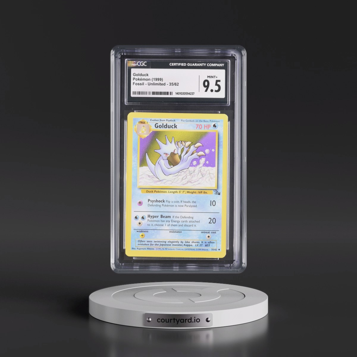 1999 Fossil #35/62 Golduck (CGC 9.5 MINT+)
