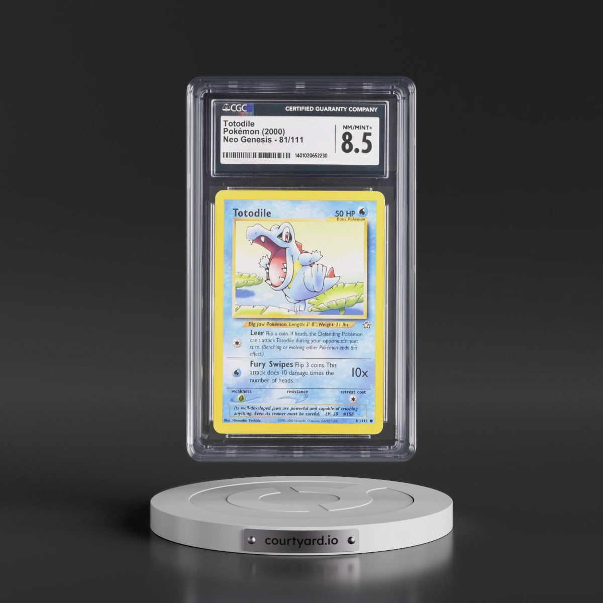 2000 Neo Genesis #81/111 Totodile (CGC 8.5 NM-MT+)
