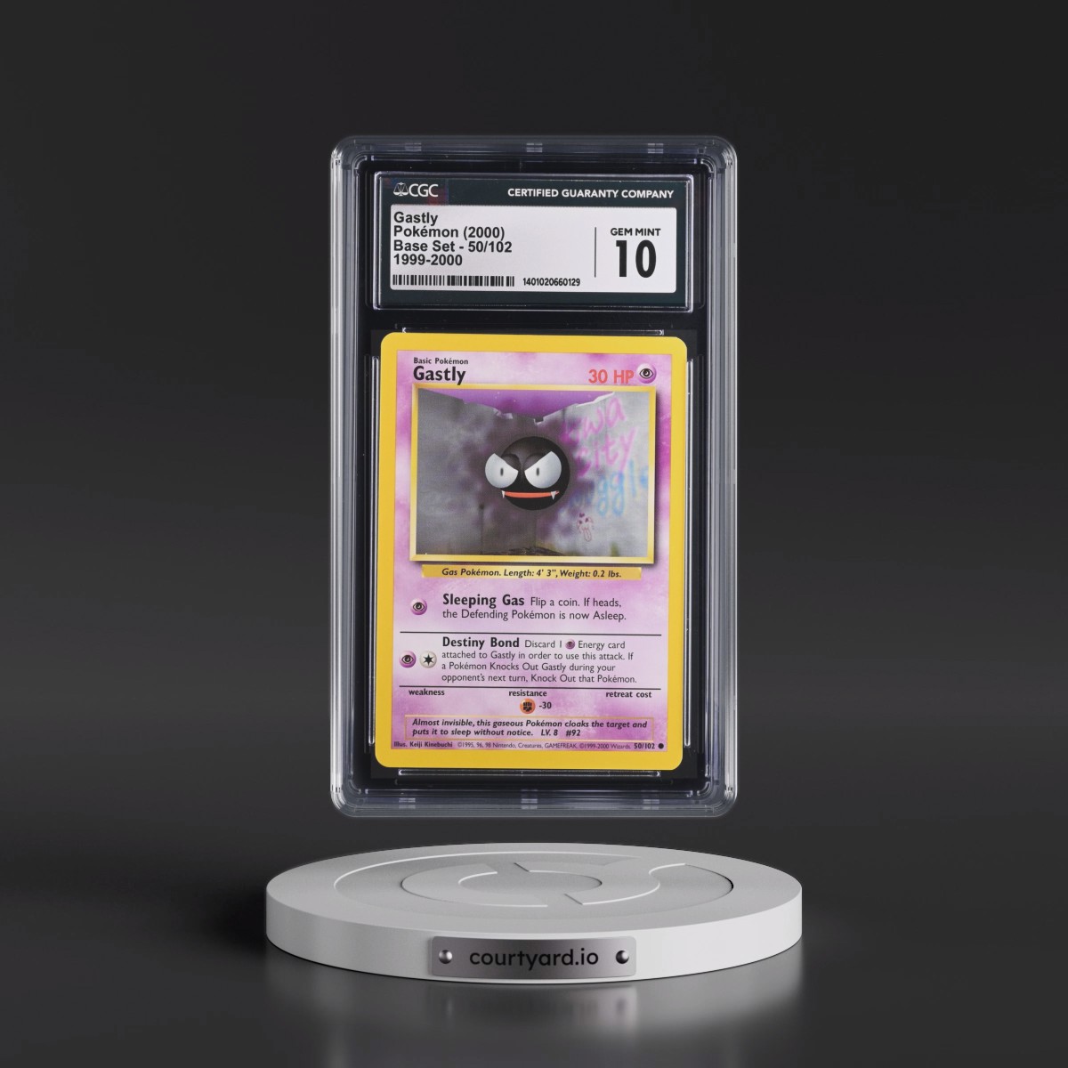 1999 Base Set #50/102 Gastly - 1999-2000 (CGC 10 GEM MINT)