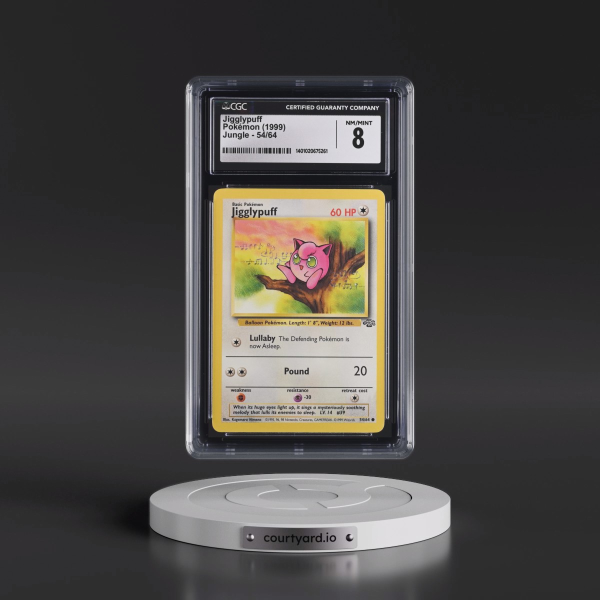 1999 Jungle #54/64 Jigglypuff (CGC 8 NM-MT)
